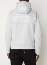 PARAJUMPERS Marcel jacket with hood and chest pocket in light gray - men's jacket - detail view