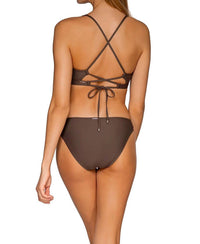 Sunsets Inc. Kona Femme Fatale Hipster Bottom in dark brown - women's swimwear