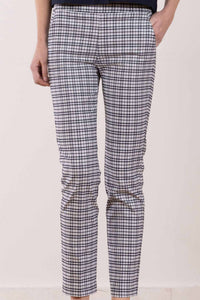 Avenue Montaigne Lulu Straight Cropped Pant in screen blue - women's pants - view 4