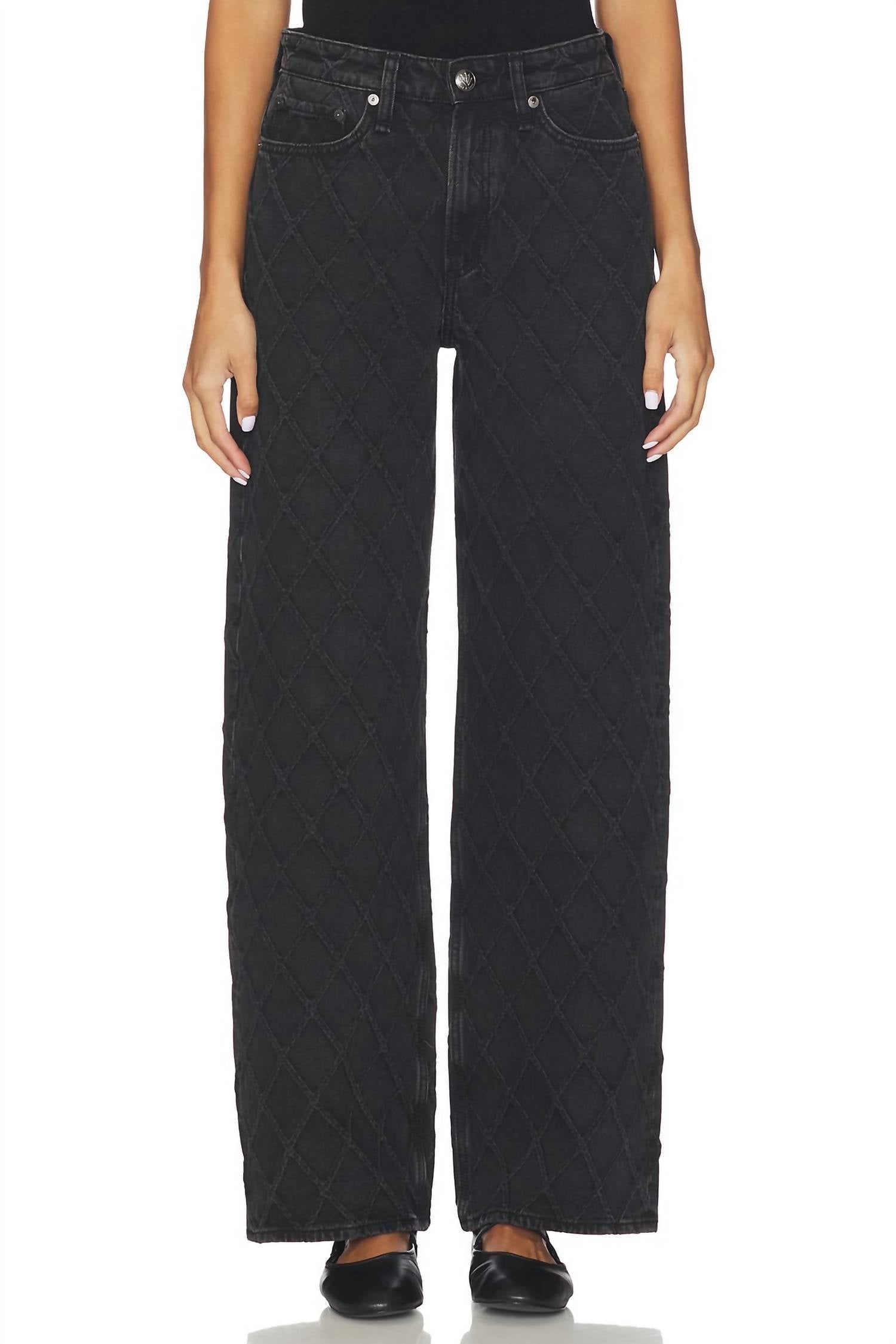 Rag & Bone - Logan Mid-rise Quilted Jeans