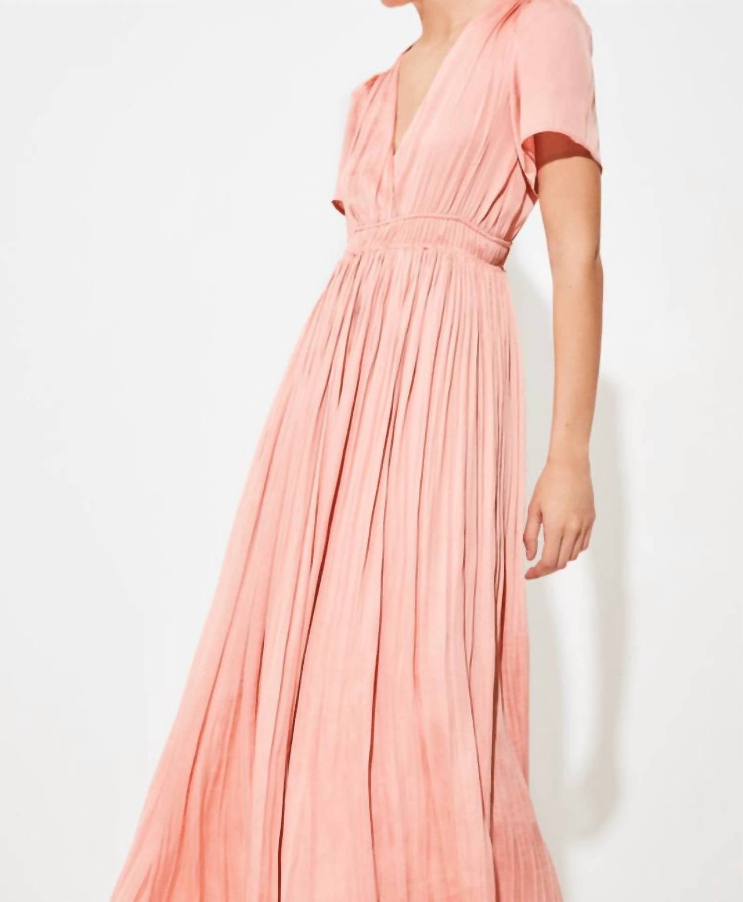 Suncoo - Cyra Long Satin Dress