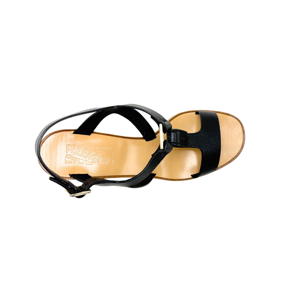 Salvatore Ferragamo - Women's Peria Leather T Strap Sandal