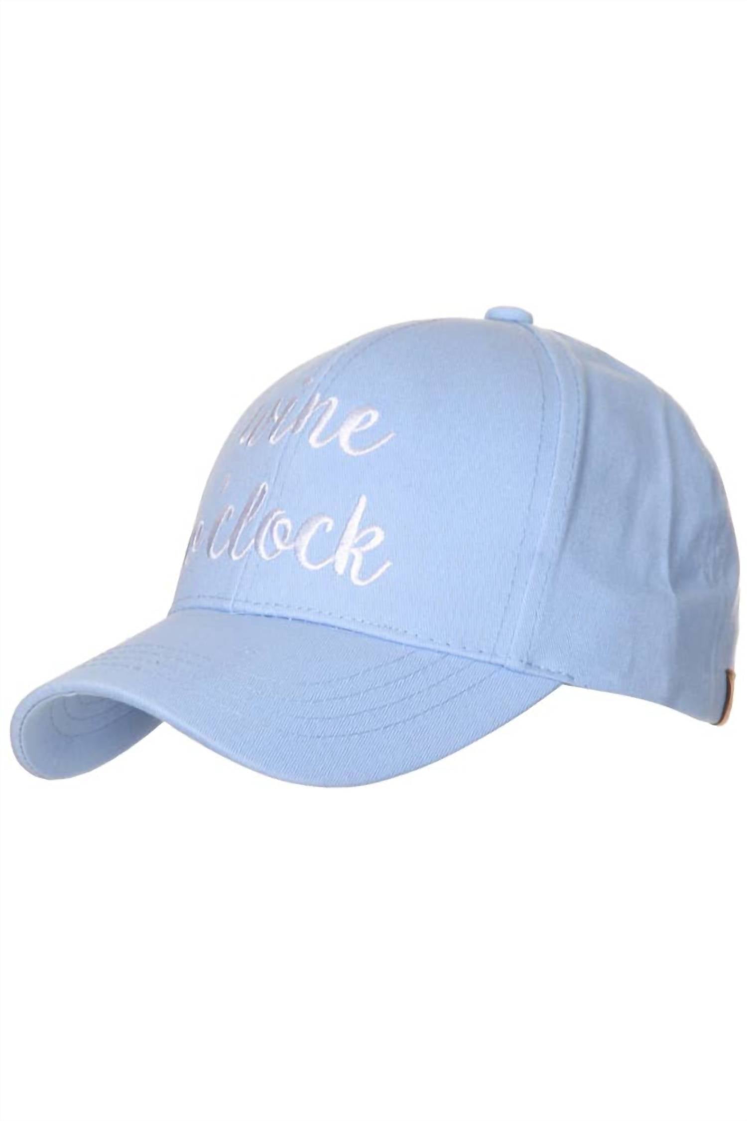 C.C - Women's Wine O'clock Baseball Cap