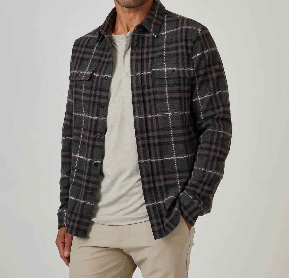 7Diamonds - Generation Plaid Soft Knit Top