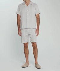 7Diamonds - The Verve Striped Camp Shirt