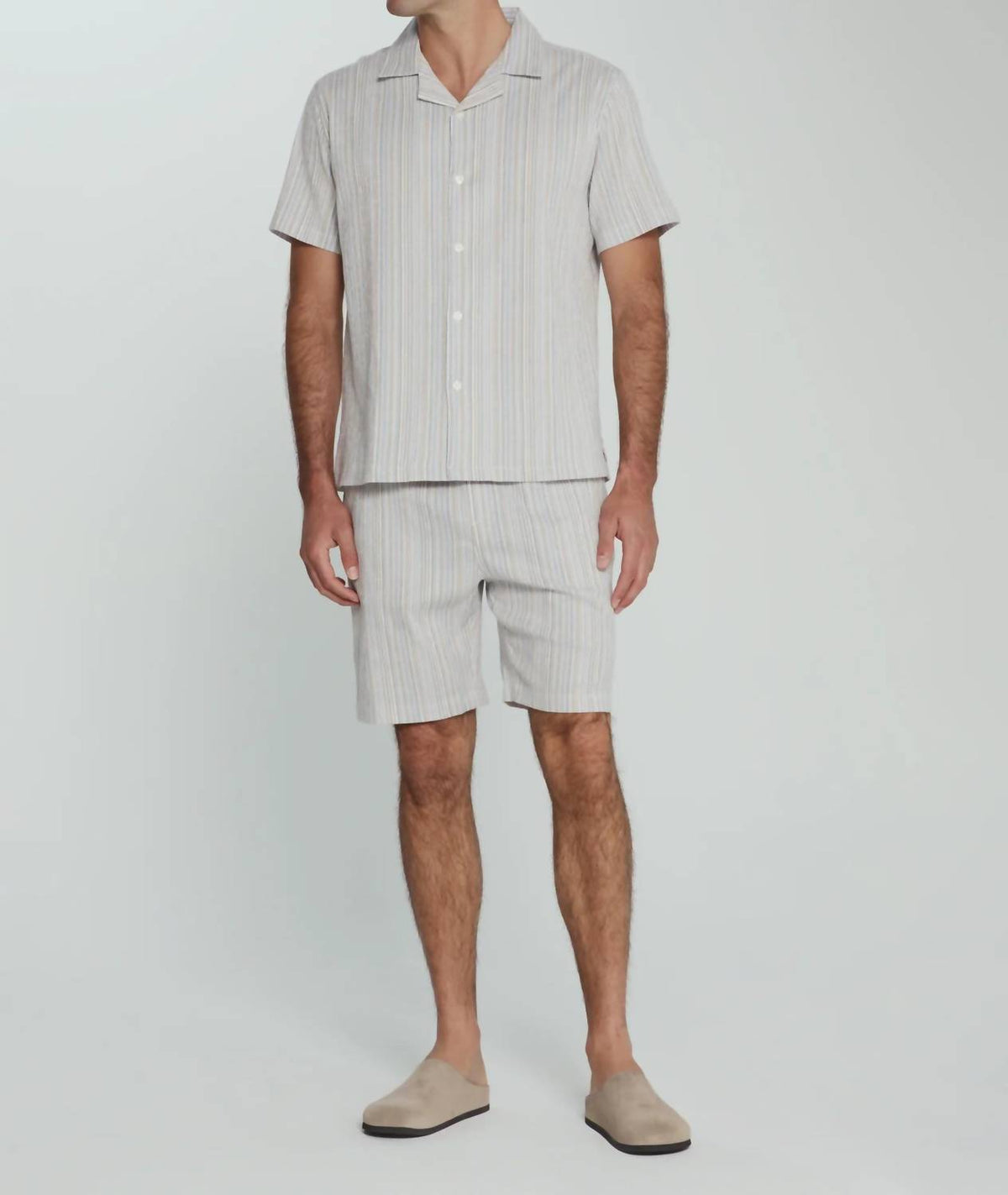 7Diamonds - The Verve Striped Camp Shirt