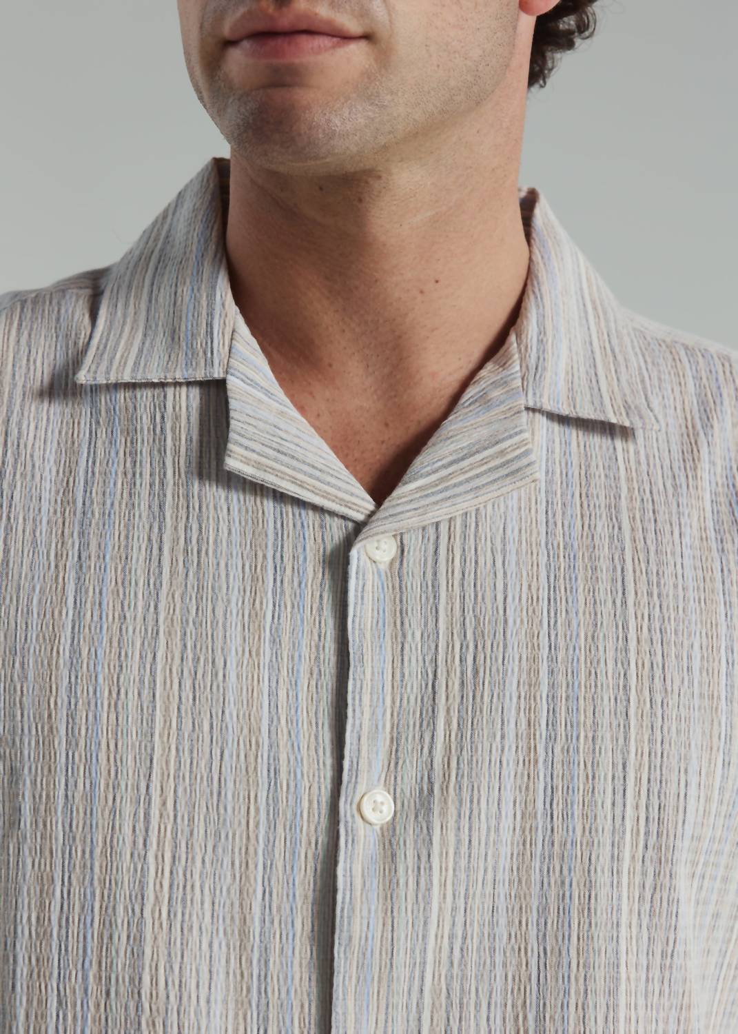 7Diamonds - The Verve Striped Camp Shirt