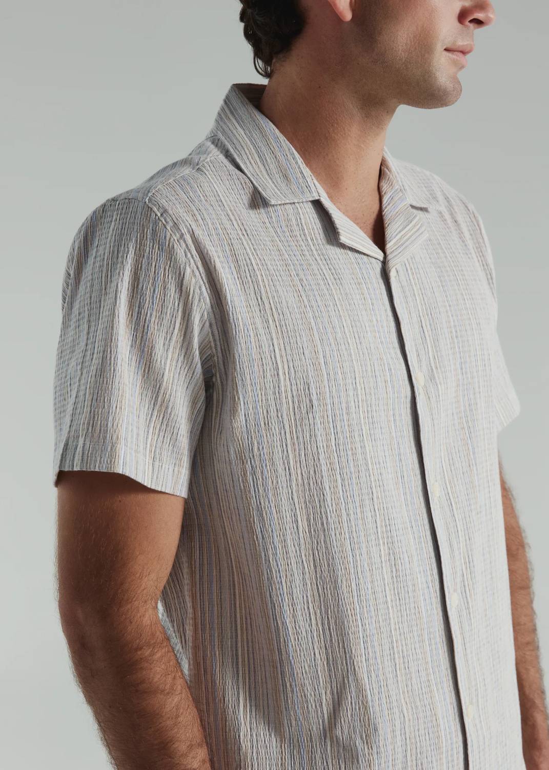 7Diamonds - The Verve Striped Camp Shirt