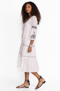 Johnny Was - CAM TIERED MIDI IRENIE DRESS