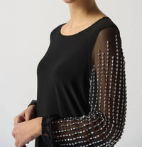 Joseph Ribkoff - Puff Sleeve Tunic Top