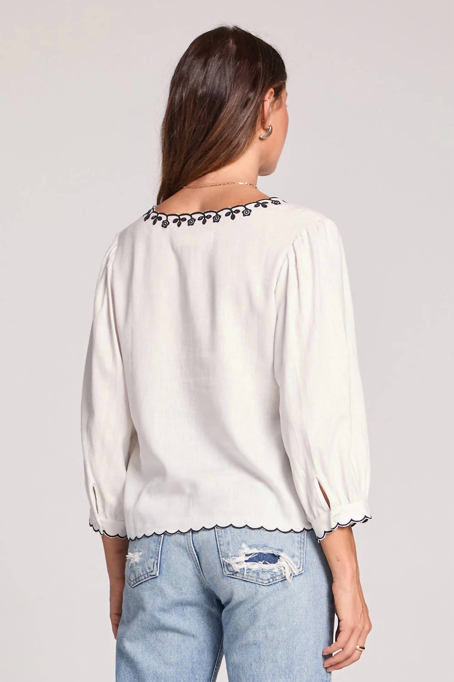 Saltwater Luxe - Bardot Breezy Top