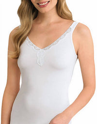 Jockey - No Panty Line Tactel Lace Trim Camisole