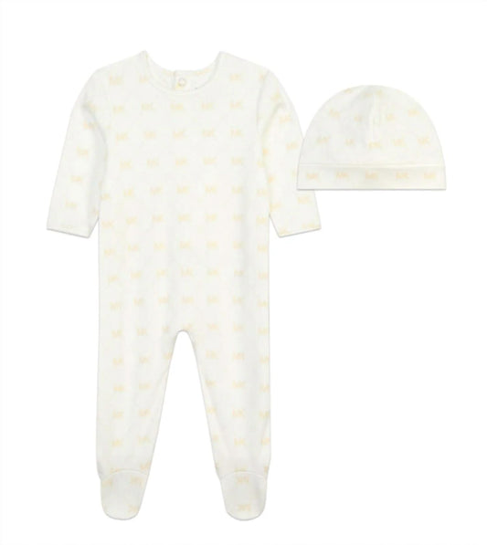 Michael Kors - Baby Footie + Hat Set
