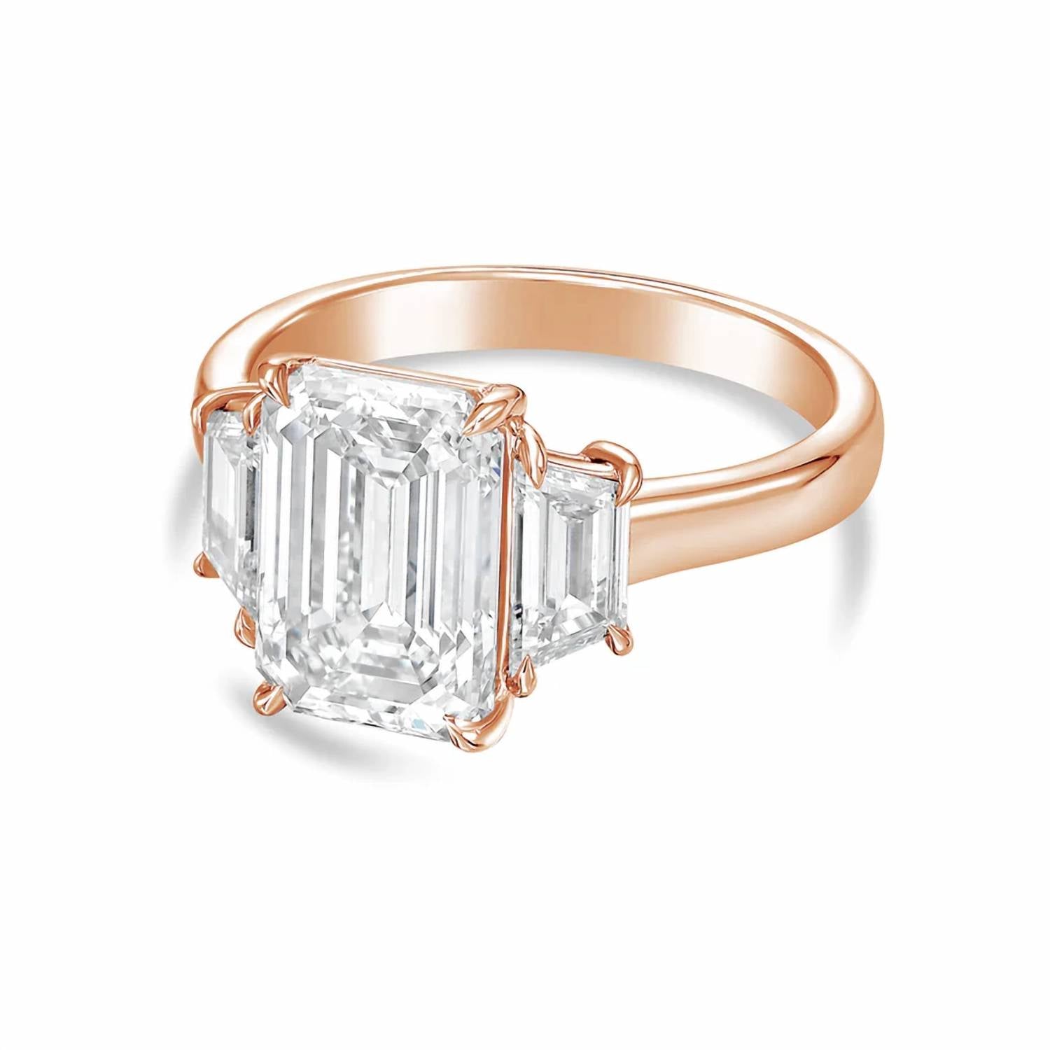 Diana M Jewels - Women's Emerald Lab-Grown Diamond Ring (5.00 Ct) - Statement