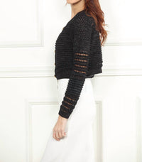 Zero Degree Celsius - Lurex Crop Cardigan