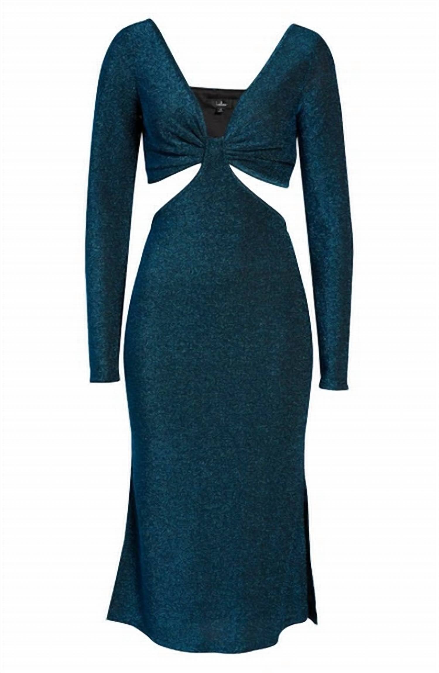 Lulus - Sparks Of Love Cutout Long Sleeve Midi Dress