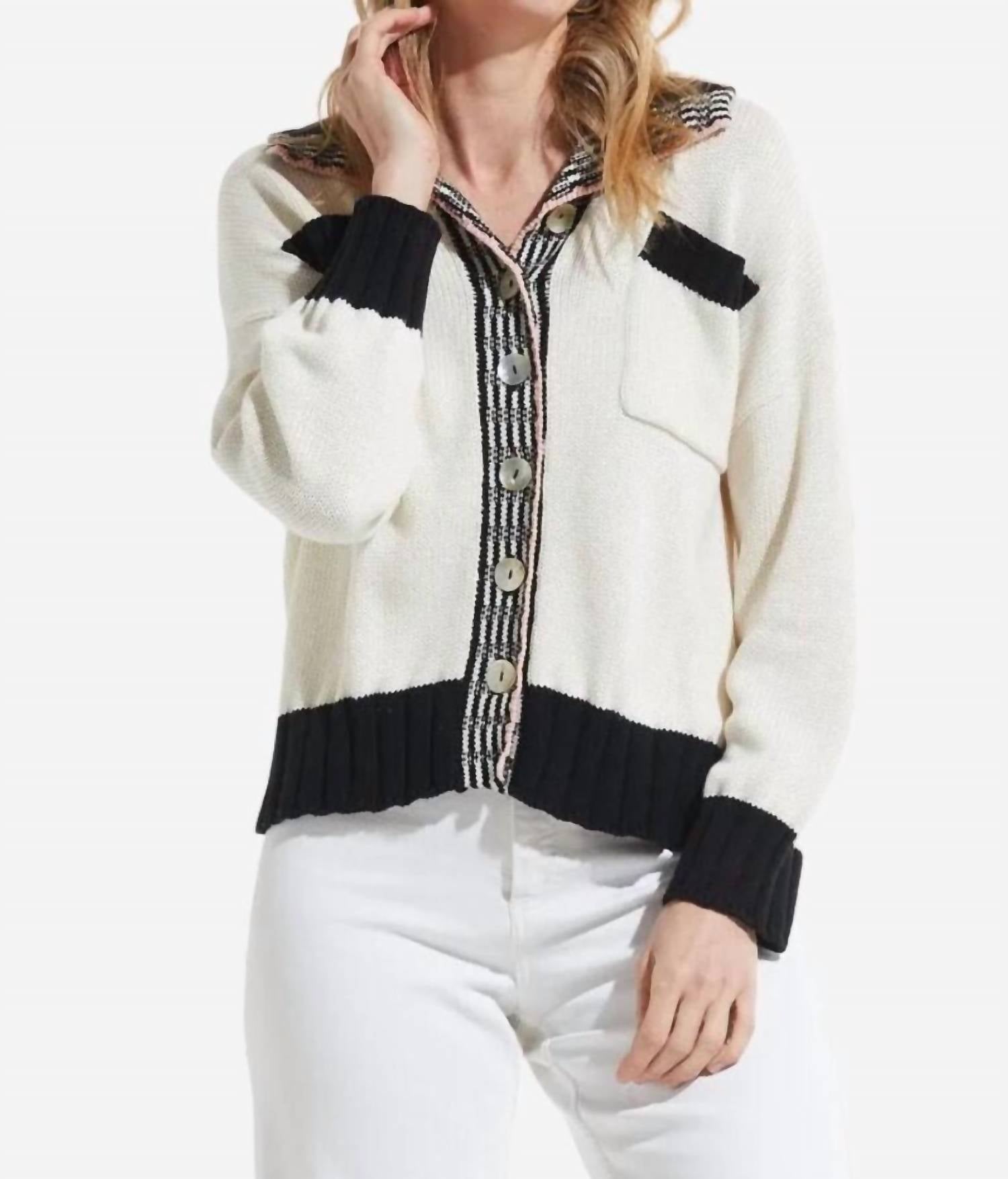 Zaket & Plover - Women's Collared Cardigan