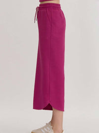 Entro - Ribbed Wide Leg Pants