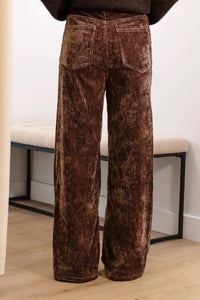 Sadie & Sage - Rowdy Stretch Velour Pants
