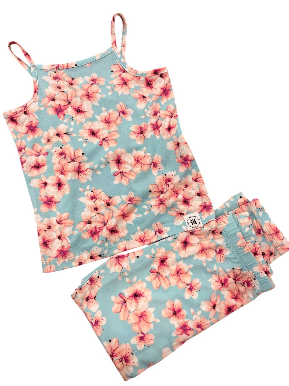 Sweet Bamboo - Kid's Cherry Blossom Pajama Set