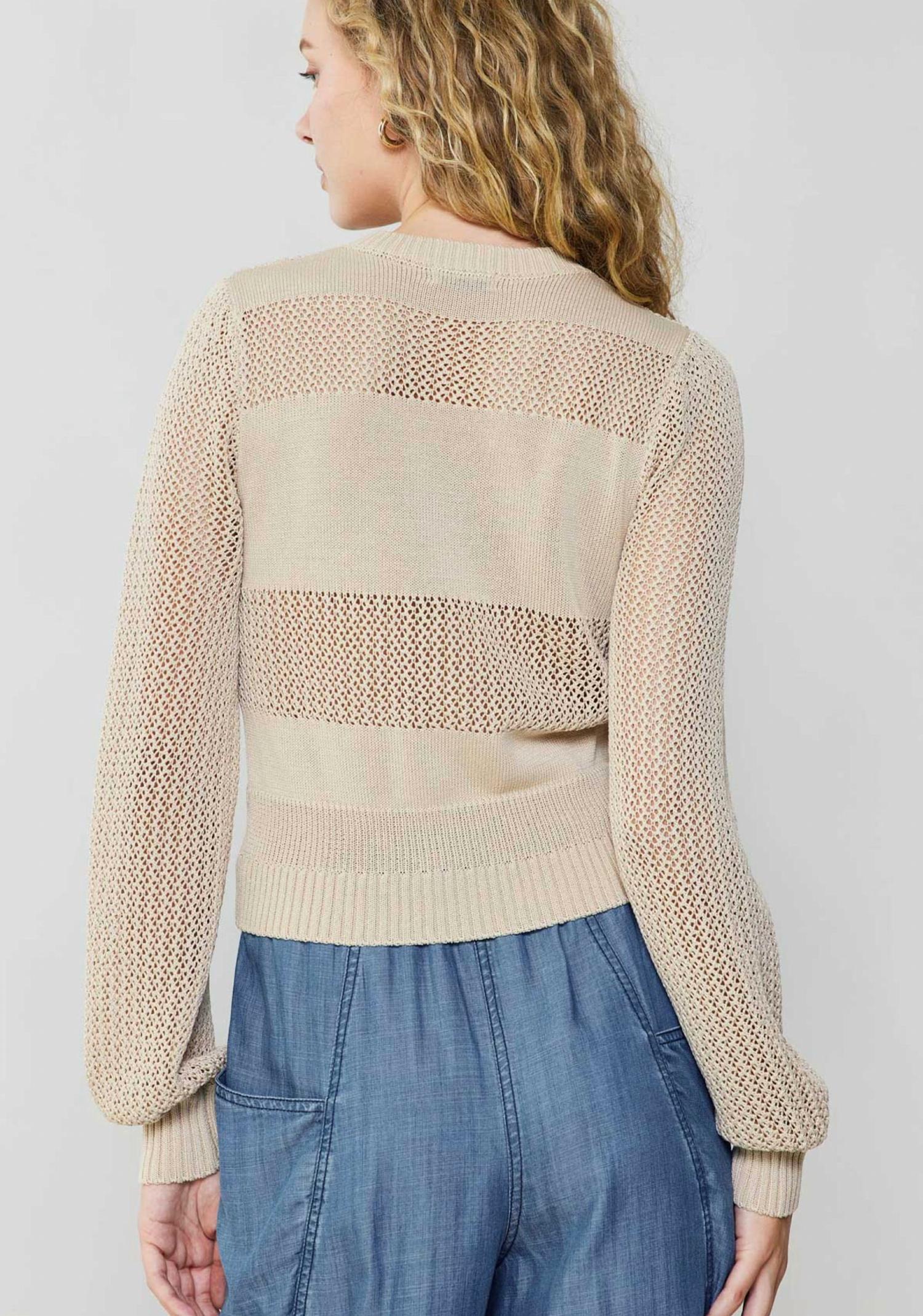 Current Air - Ginny Crochet Long Sleeve Cardigan