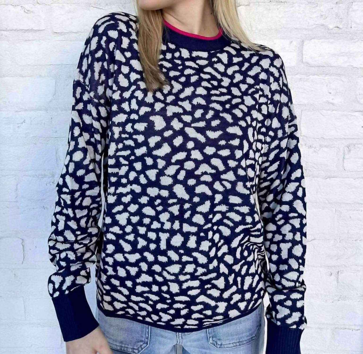 THML Wild Night Sweater in multi - women's sweater - alternate view