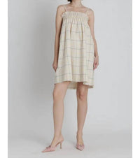 Aureum - Grid Print Mini Dress