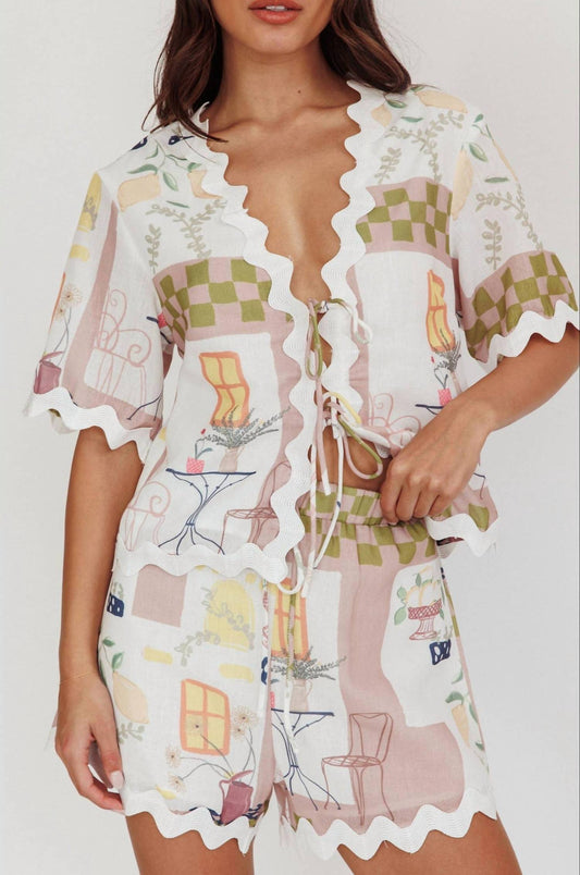 One And Only Collective - Maelis Trimmed Shorts