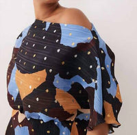 Never Fully Dressed - Mara Tilly Off Shoulder Plisse Maxi Dress