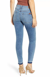 7 For All Mankind - The Ankle Super Skinny Step Raw Hem Denim Jeans