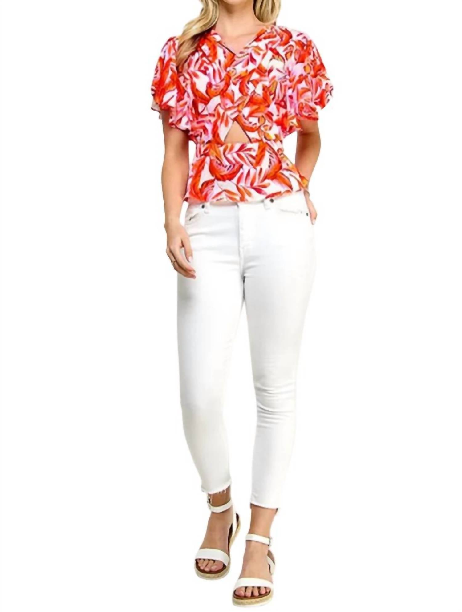 Milk & Honey - Ayanna Flutter Sleeves Top