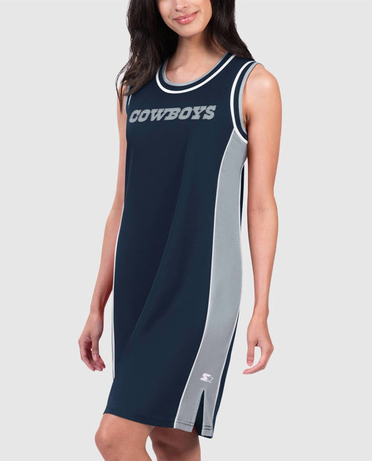 Starter - Women's Dallas Cowboys Slam Dunk Tank Dress