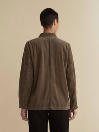 cut loose Cord Pocket Blazer in saddle - women's jacket - detail view