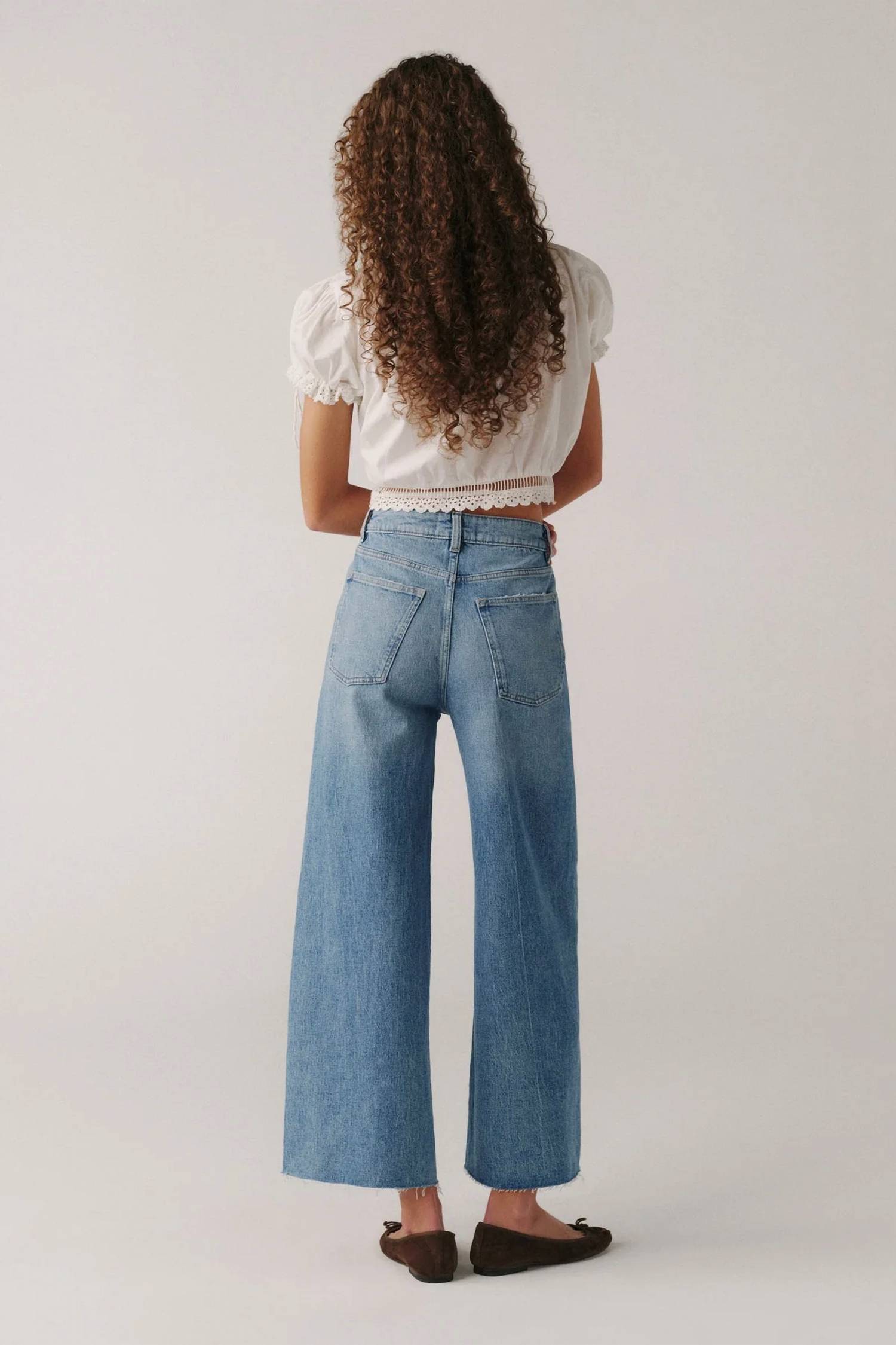 Warp + Weft - Nce Wide Leg Crop Jeans