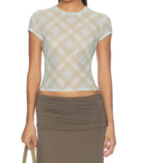 Good American - The Mesh Baby Tee