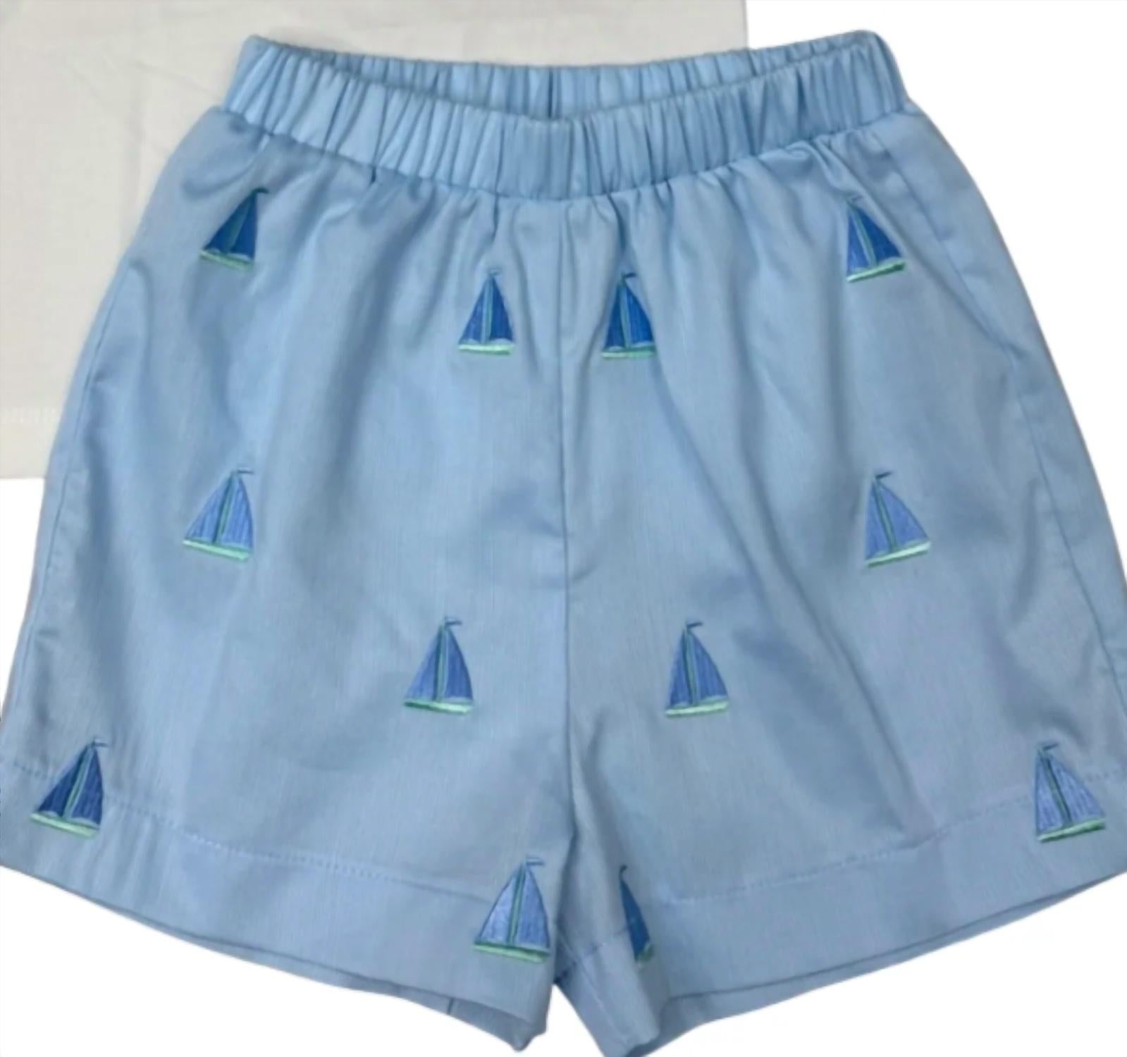 Whimsy Bay Kids - Boy's St John Sailboat Short Set