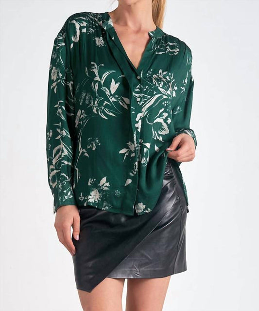 Elan - Long Sleeve Button Down Blouse