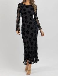 Sofie The Label - GEORGIE BURNOUT VELVET DRESS