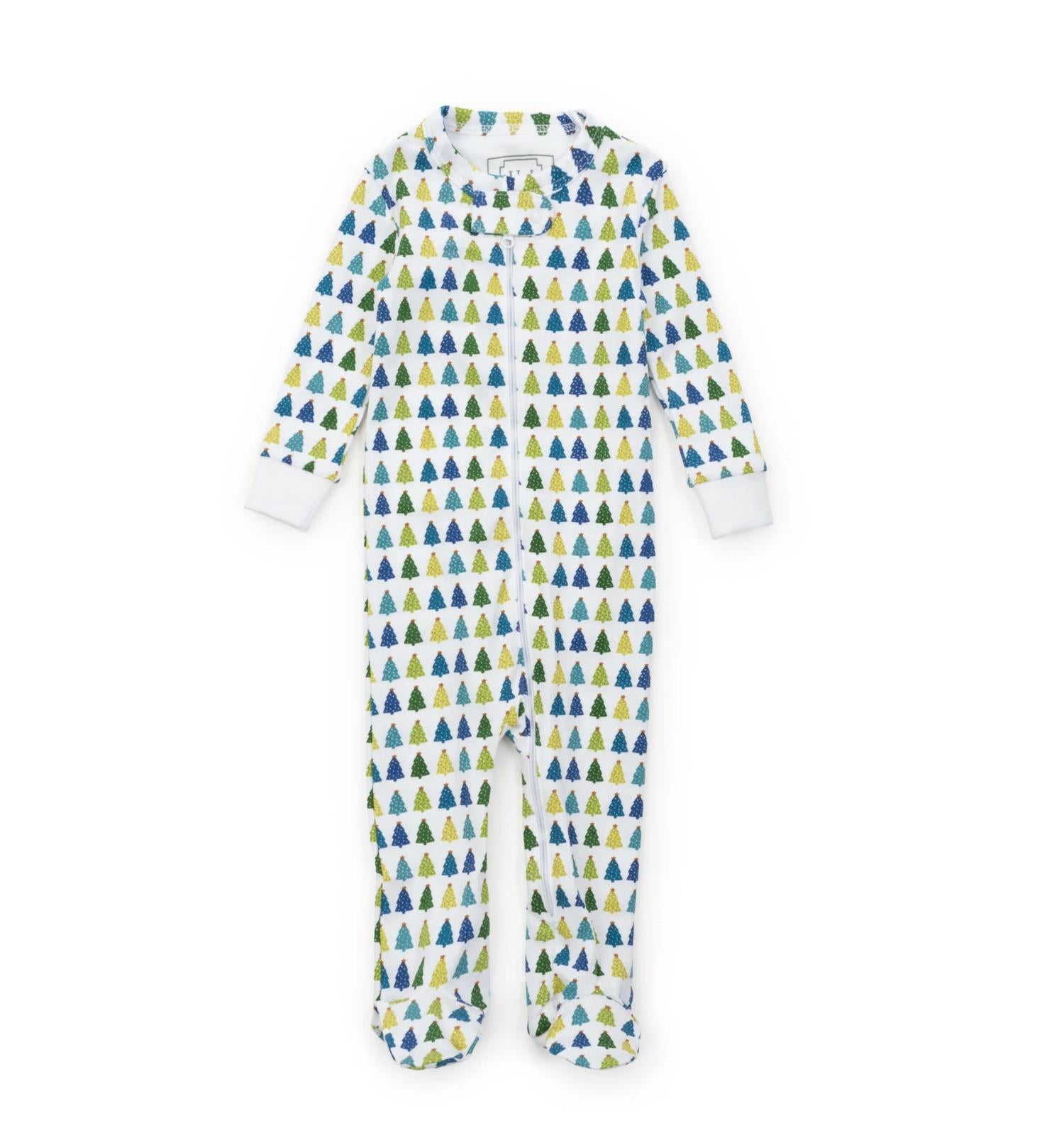 Lila + Hayes - Boy's Parker Zipper Footed Pajama