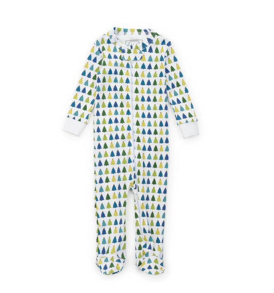 Lila + Hayes - Boy's Parker Zipper Footed Pajama