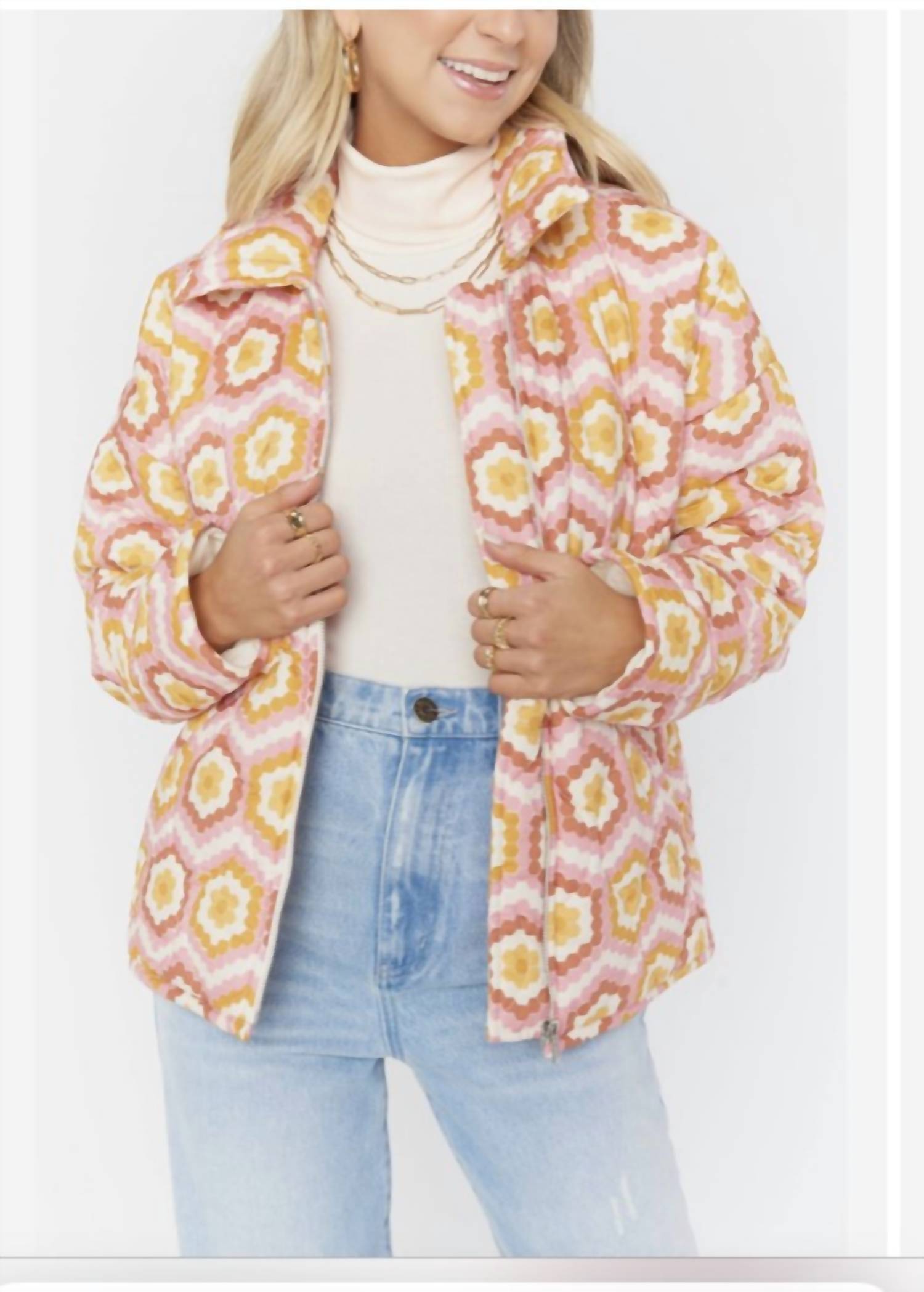 Power Puffed Honeycomb Jacket