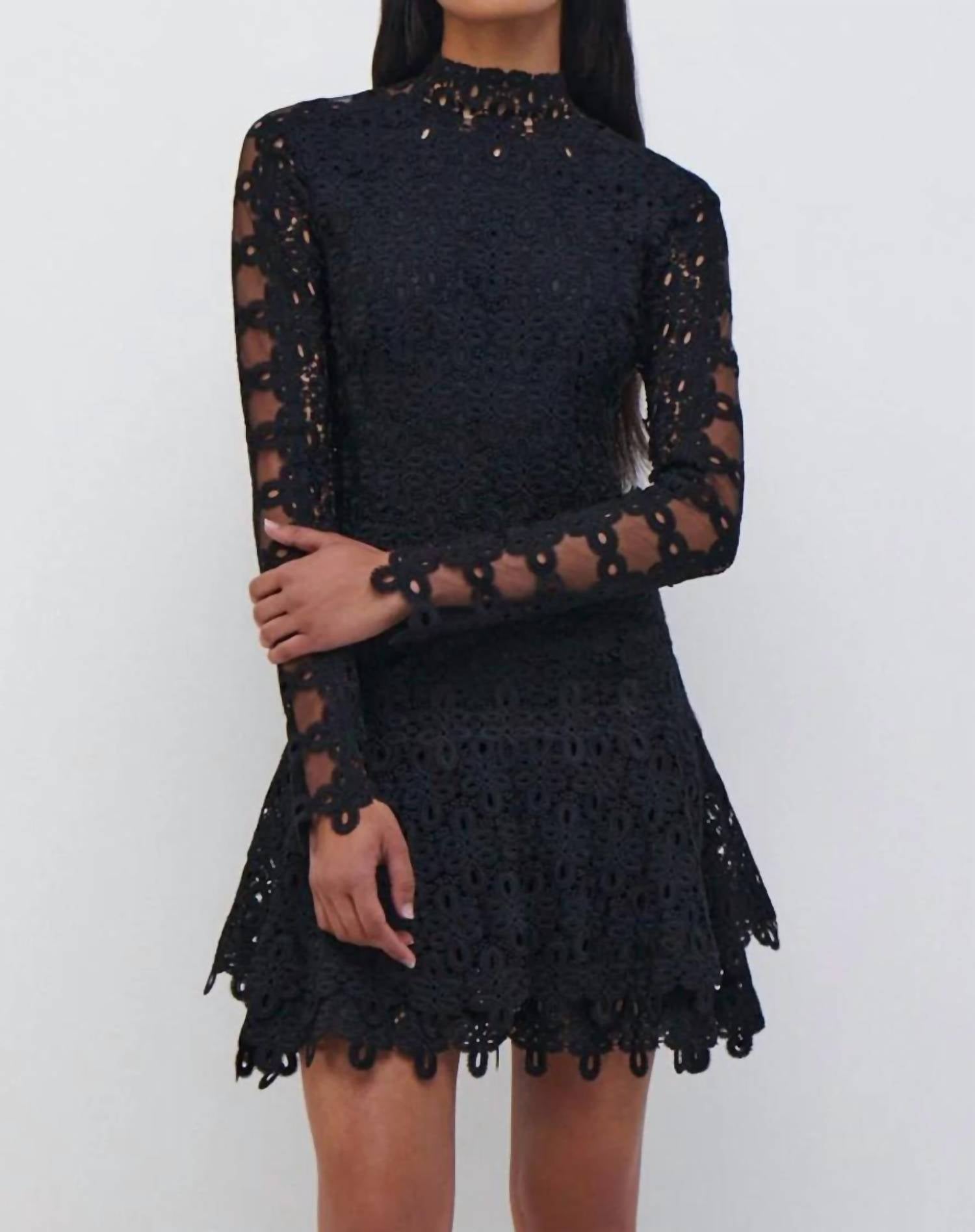 SIMKHAI Joy Mini Dress in black - women's dress