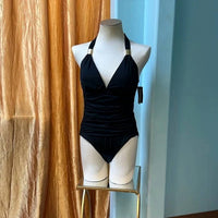 Jantzen - Women's Halter Ruched One Piece Swimsuit