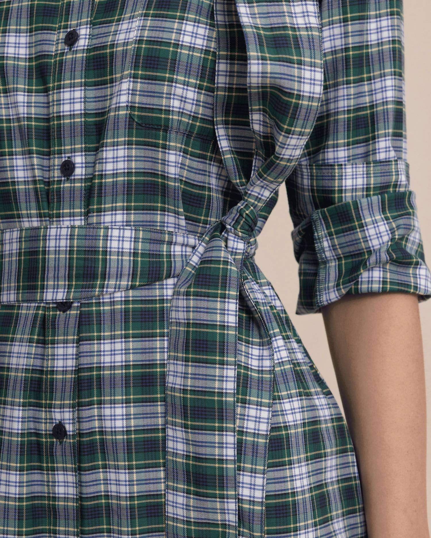 Southern Tide - Trista Gordan Tartan Shirt Dress