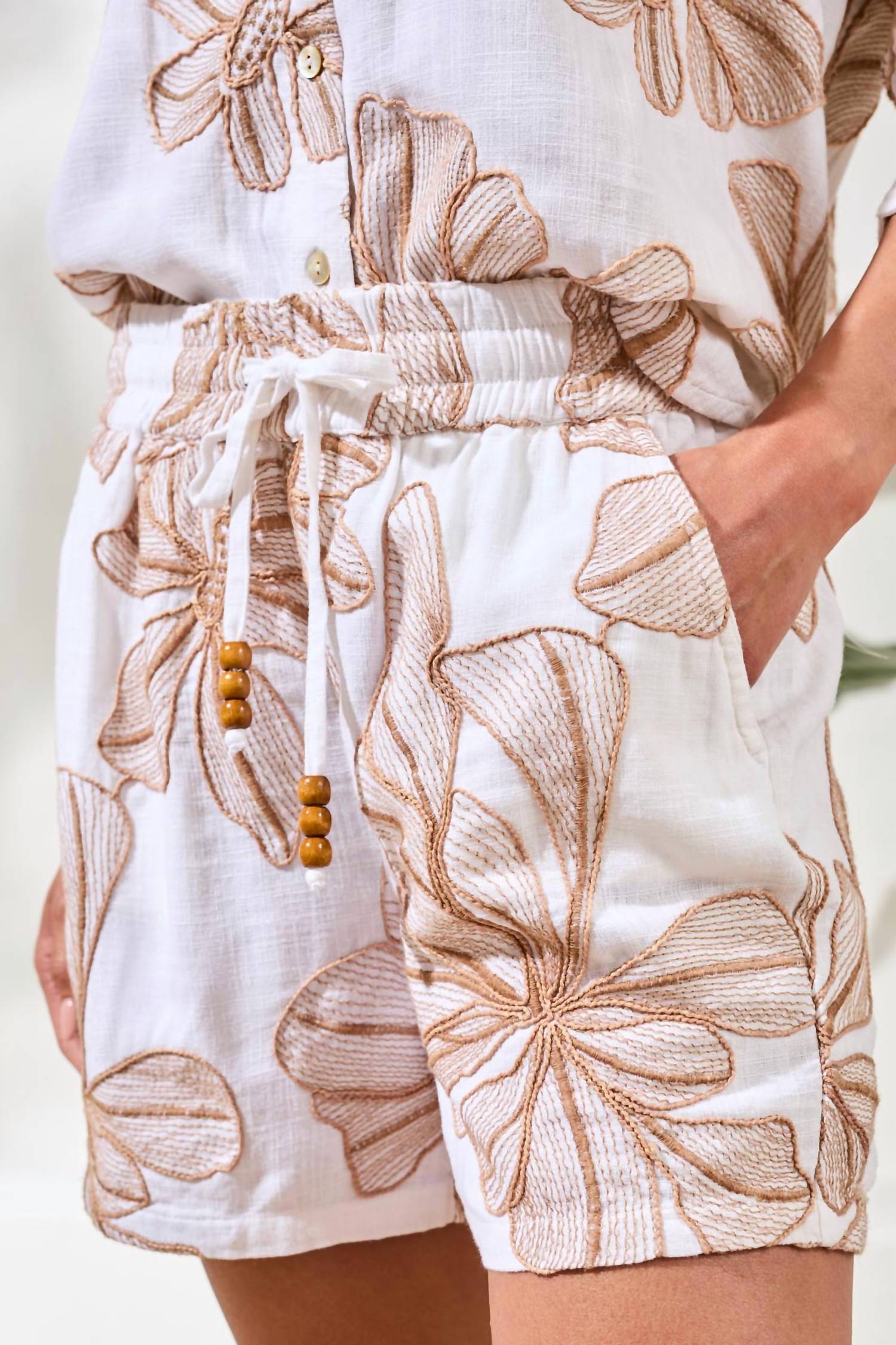 Tribal - Drawstring Pull On Shorts