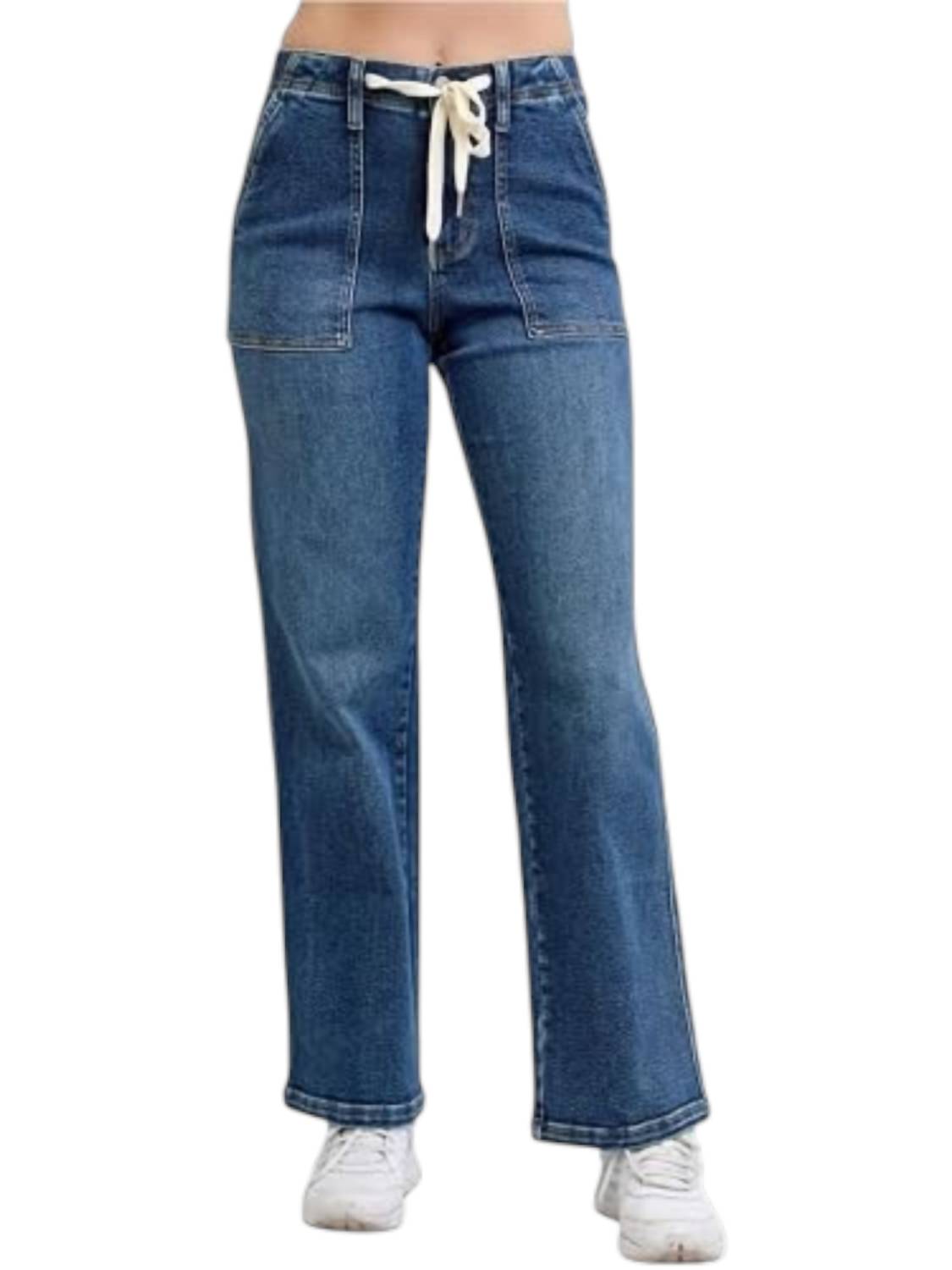 Judy Blue - High Waist Draw String Jeans
