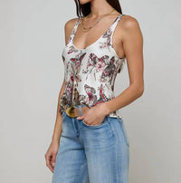 L'Agence - Eddie Bias Tank Top