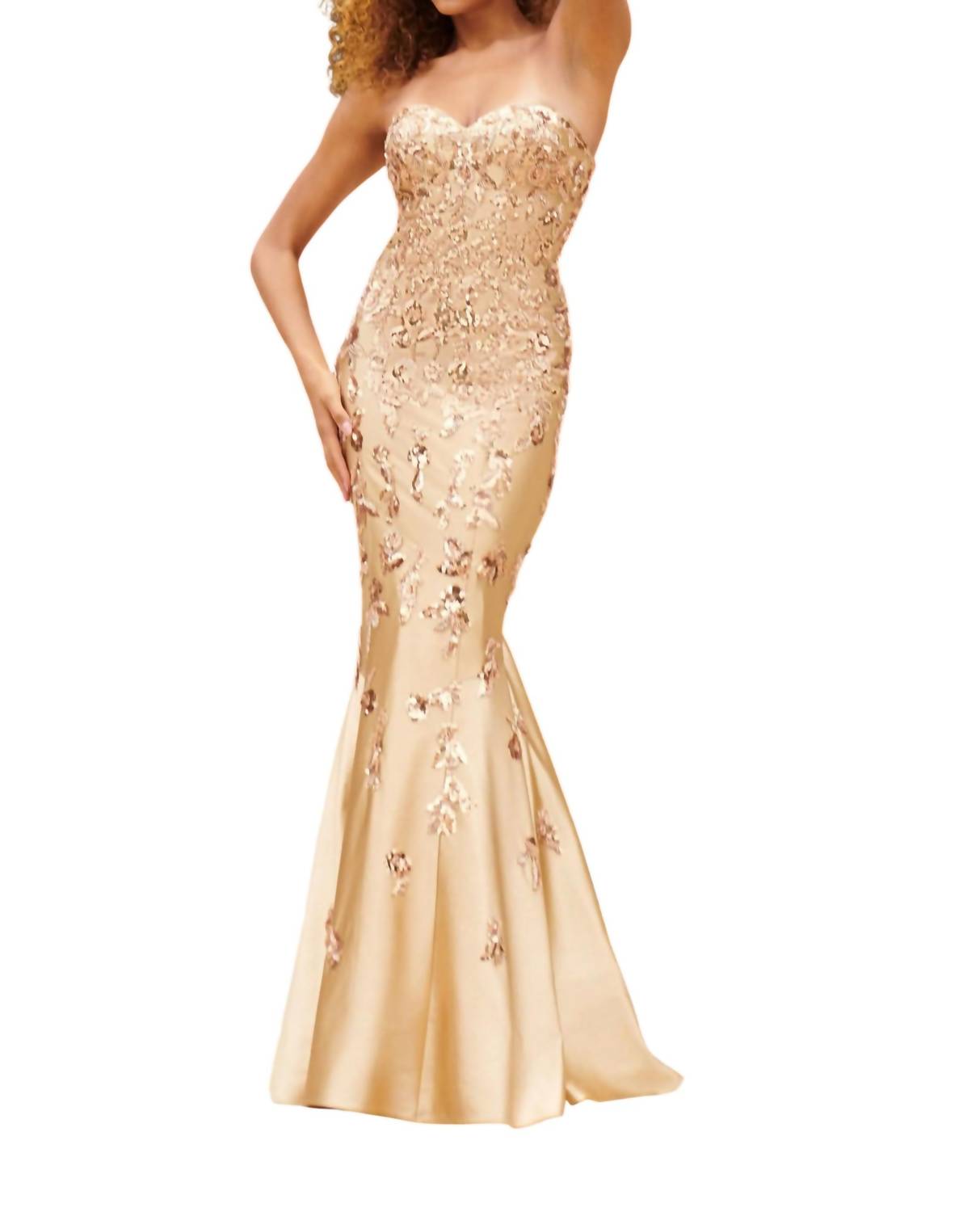 Faviana - Strapless Sweetheart Gown
