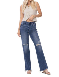 Judy Blue - Knee Destroy Straight Jeans