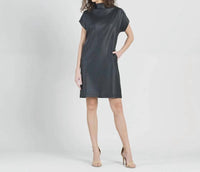 Clara Sun Woo - Liquid Leather Mini Dress